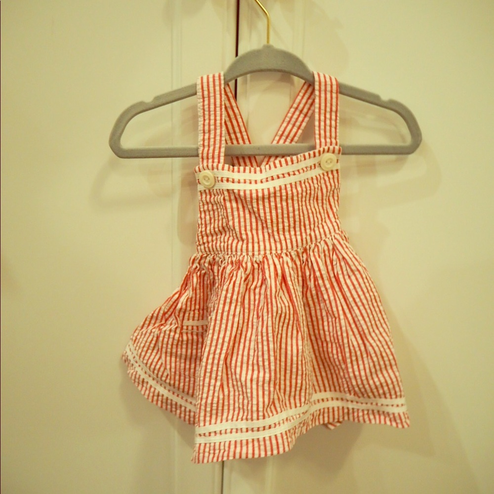 Ralph Lauren red seersucker summer dress